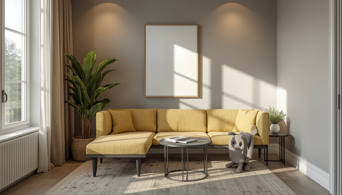 Calm seating corner with gentle lighting for reading breaks